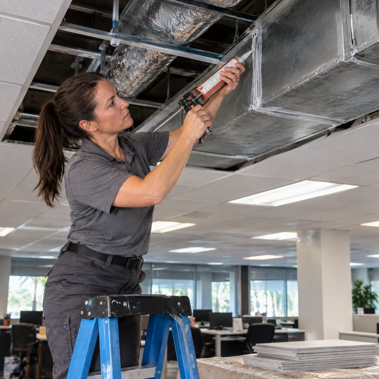 Commercial Air Duct Sealing project in Naples, FL